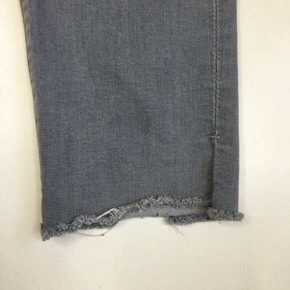 AG ADRIANO GOLDSCHMIED Gray The Legging Ankle Super Skinny Raw Slit Hem Jeans - Picture 8 of 15